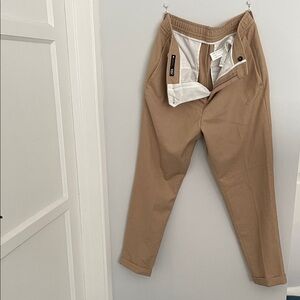 Zara womens Khaki Chinos size M dress pants.